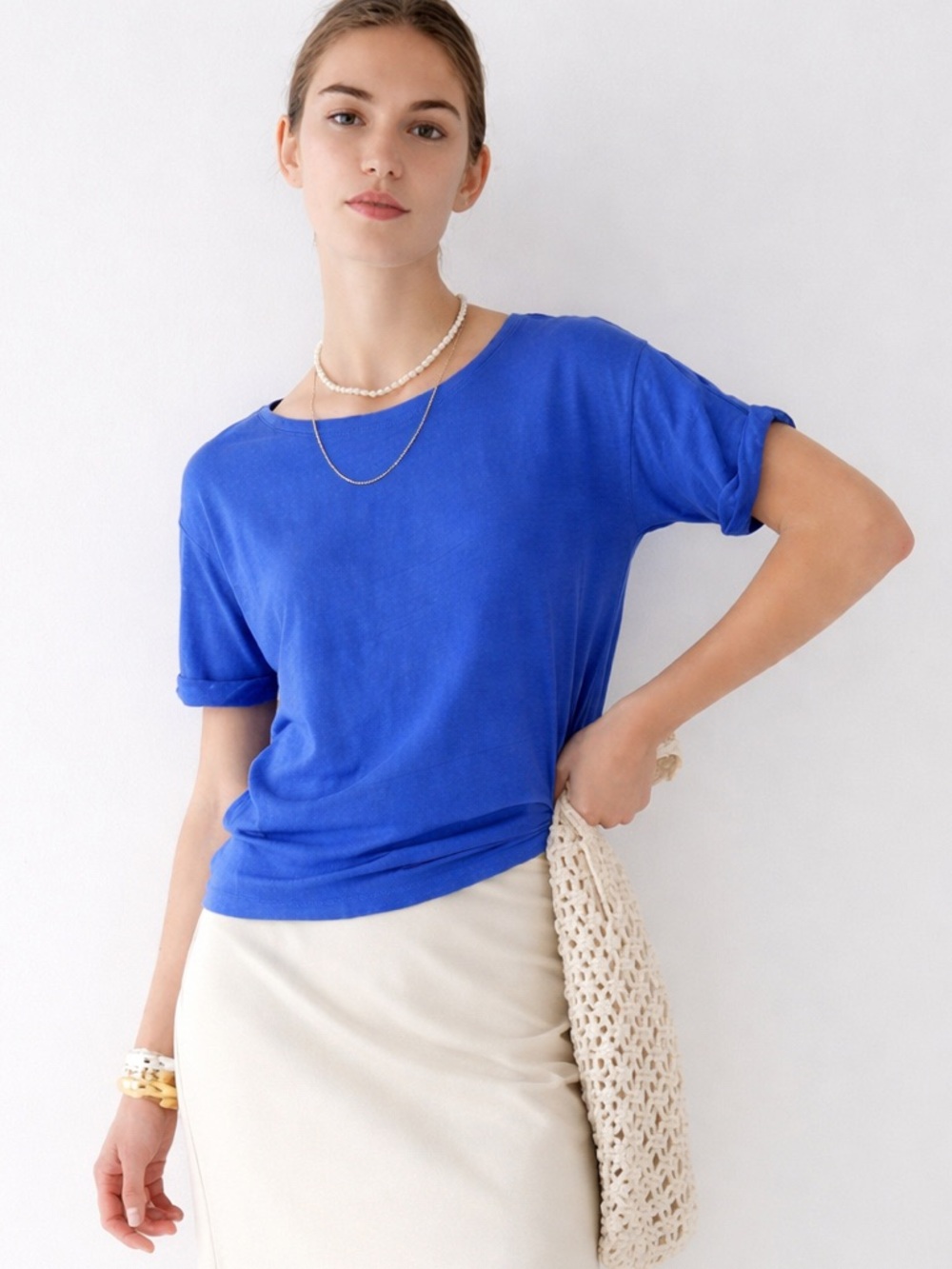 J. Crew Royal Blue Short Sleeve Tee
